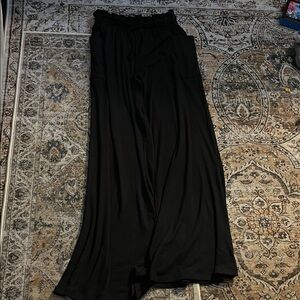 Black Wide-Leg Pants